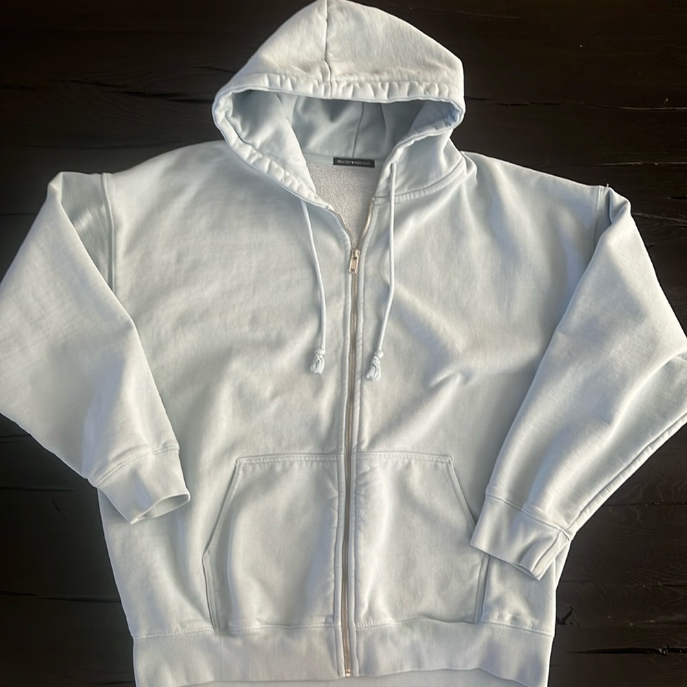 Brandy Melville baby blue hoodie sweatshirt Christy